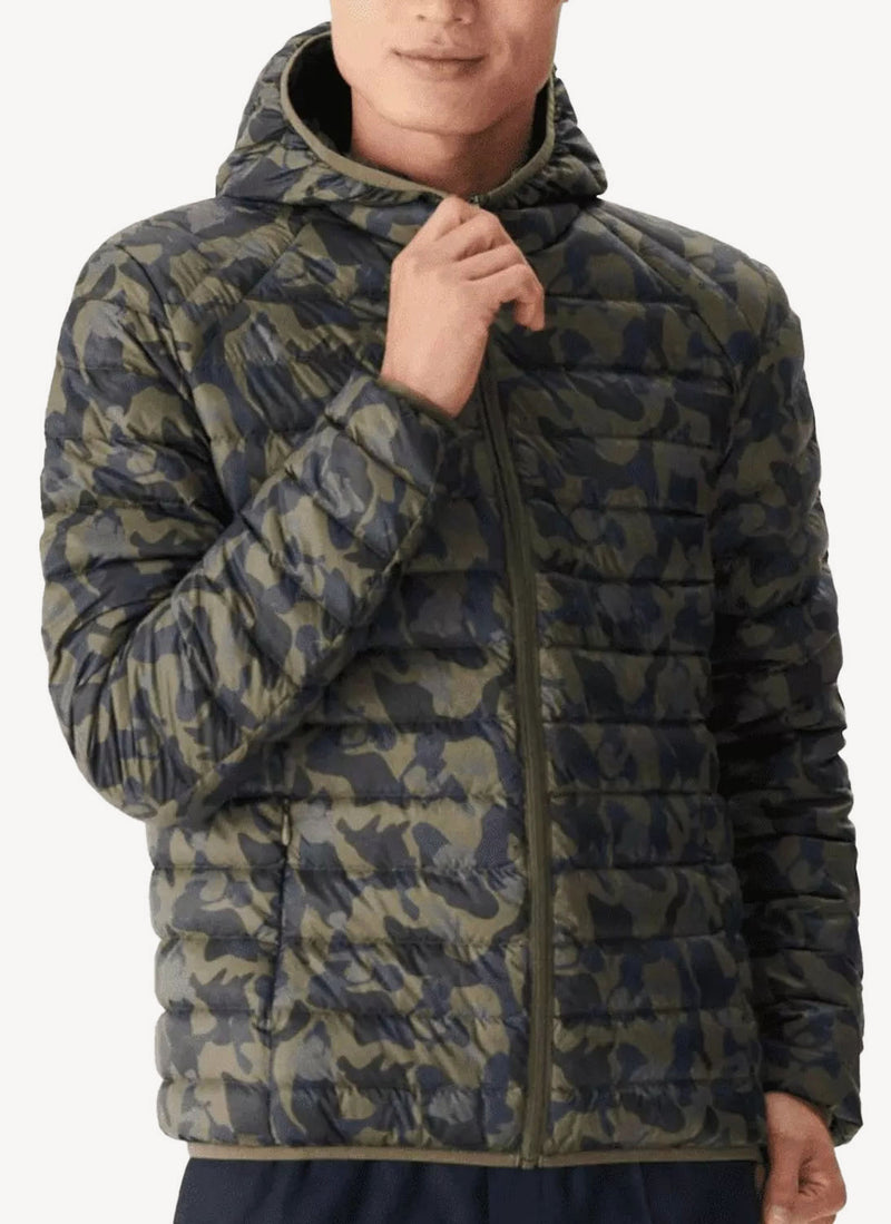 Jott - Doudoune À Capuche Hugo - Military Print - Homme