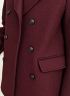 Manteau Manuscrit - Aubergine