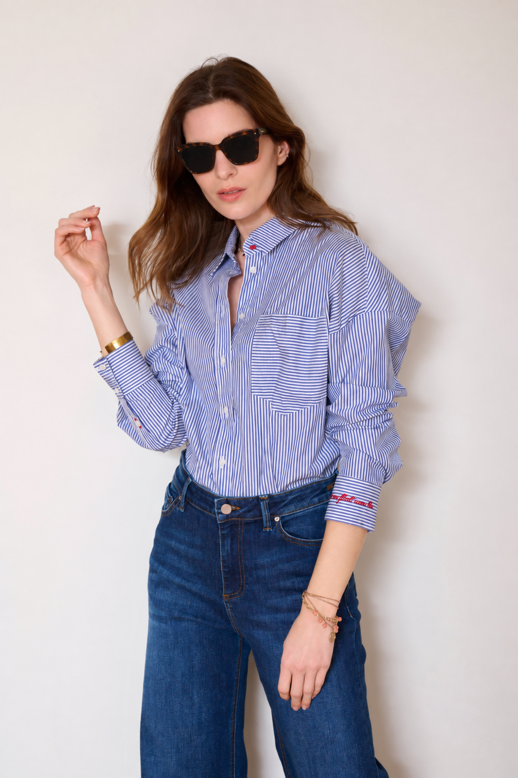 Blouse & Chemise Culture - Bleu Raye