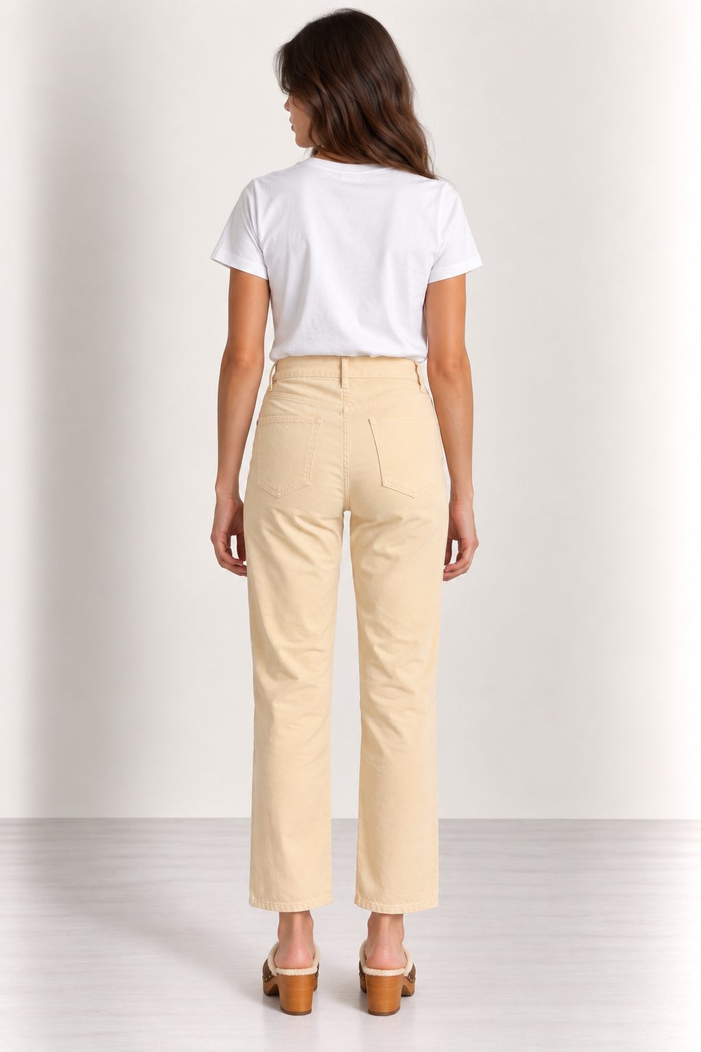 Pantalon Paumelle Newvelvet - Ecru