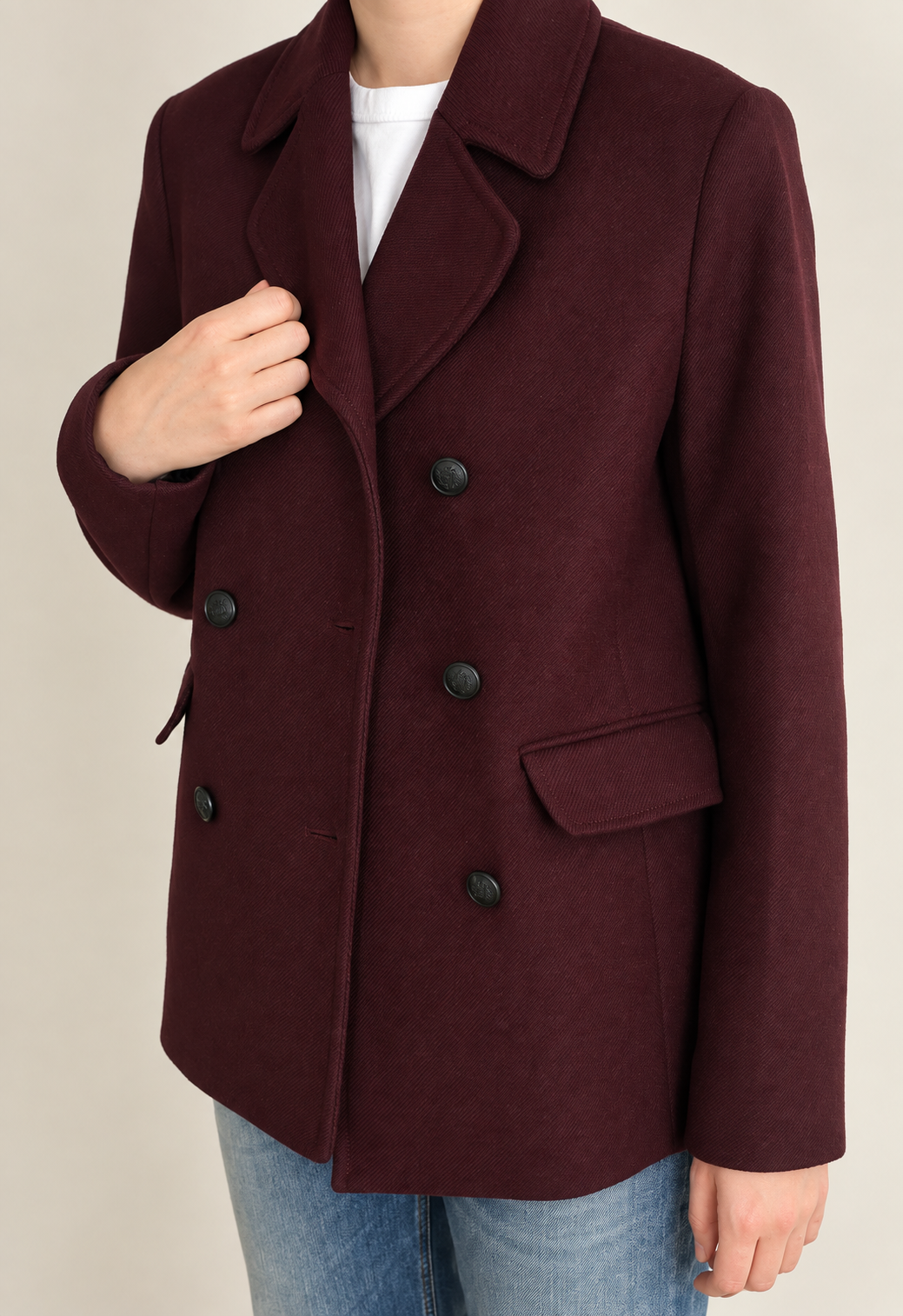 Manteau Manuscrit - Aubergine