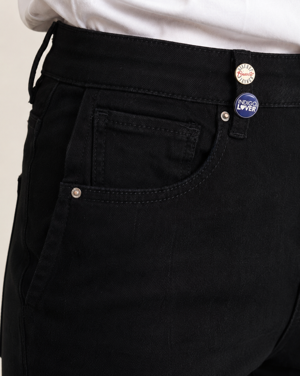 Jeans Paumelle Super Stretch - Nero