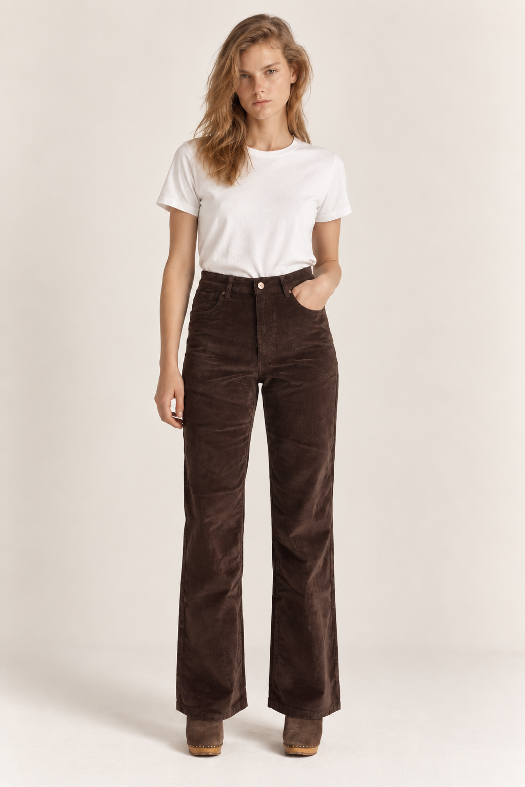 Pantalon Auteuil Tinycord - Chocolat