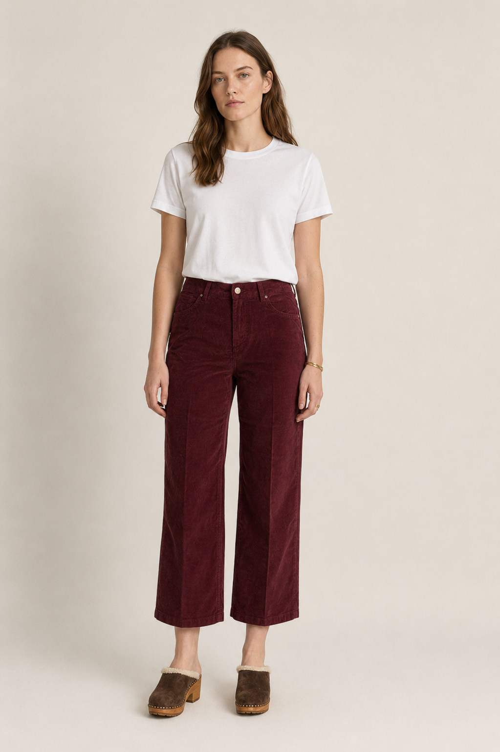 Broek Louvre Tinycord - Robijn