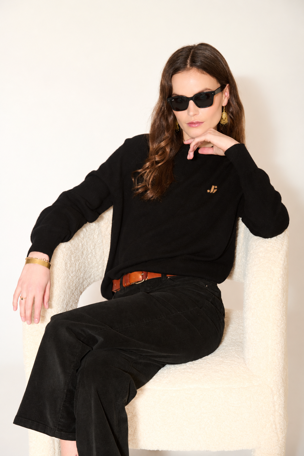 Pantalon Louvre Tinycord - Noir
