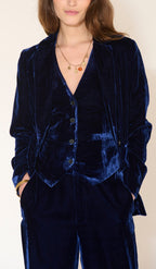 Gilet Gauthier Flatvelvet - Saphir