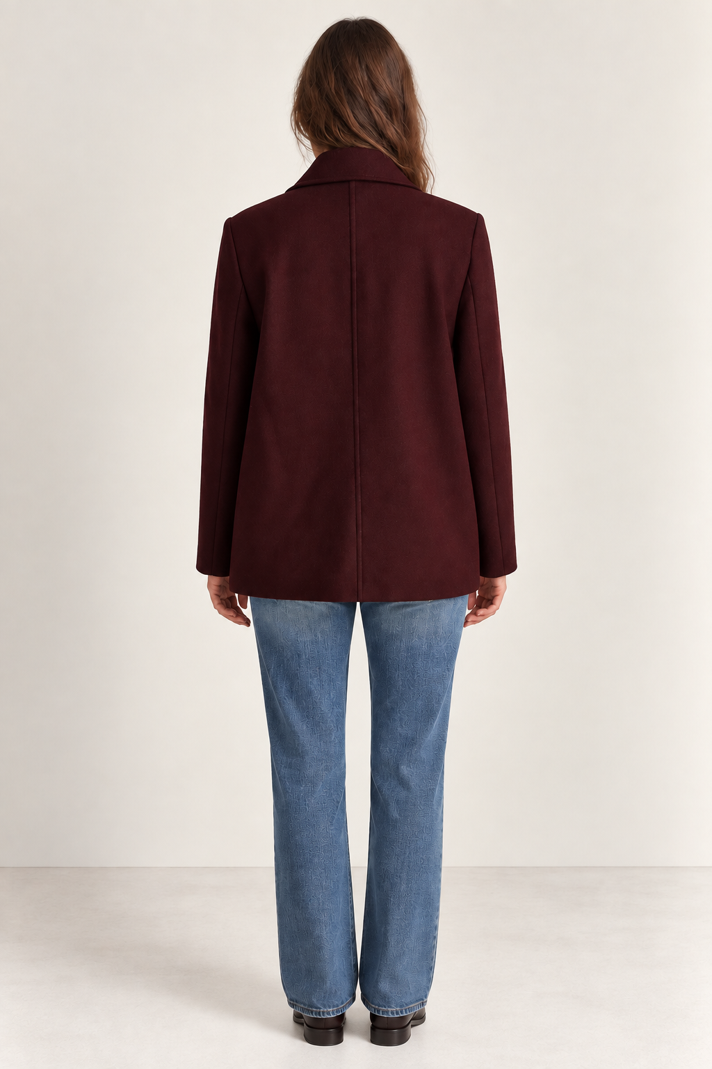 Manteau Manuscrit - Aubergine