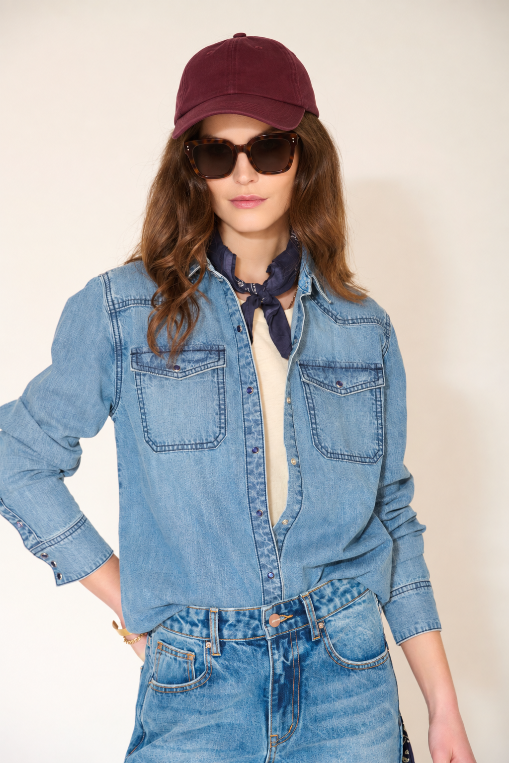 Blouse & Chemise Coquelicot California - Blue - Andrew Wash