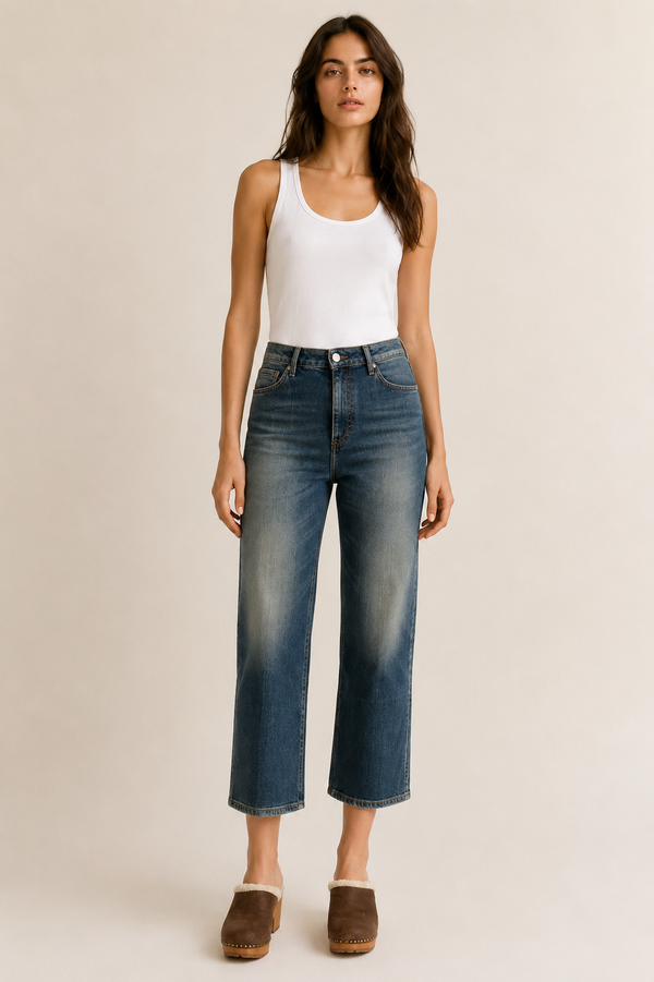 Jeans Louvre Monaco - Blue - Lavaggio Vintage
