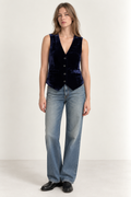 Gilet Gauthier Flatvelvet - Saphir