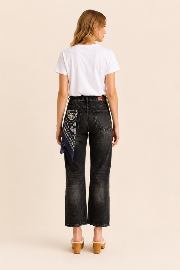 Jeans Neuilly Arizona Black - Nero - Lavaggio Tina