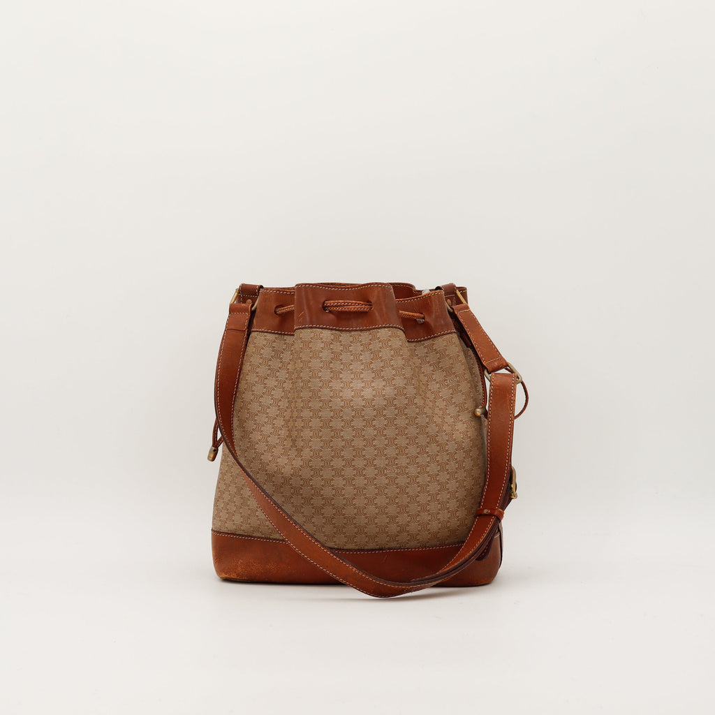 El Bolso Bombonera Céline Macadam Claro