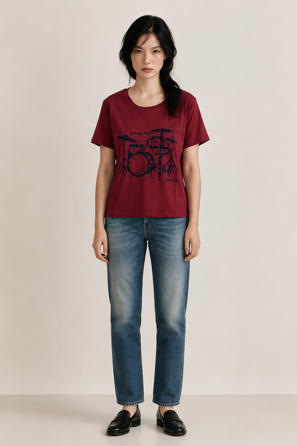 T-shirt Troyes - Rabarber