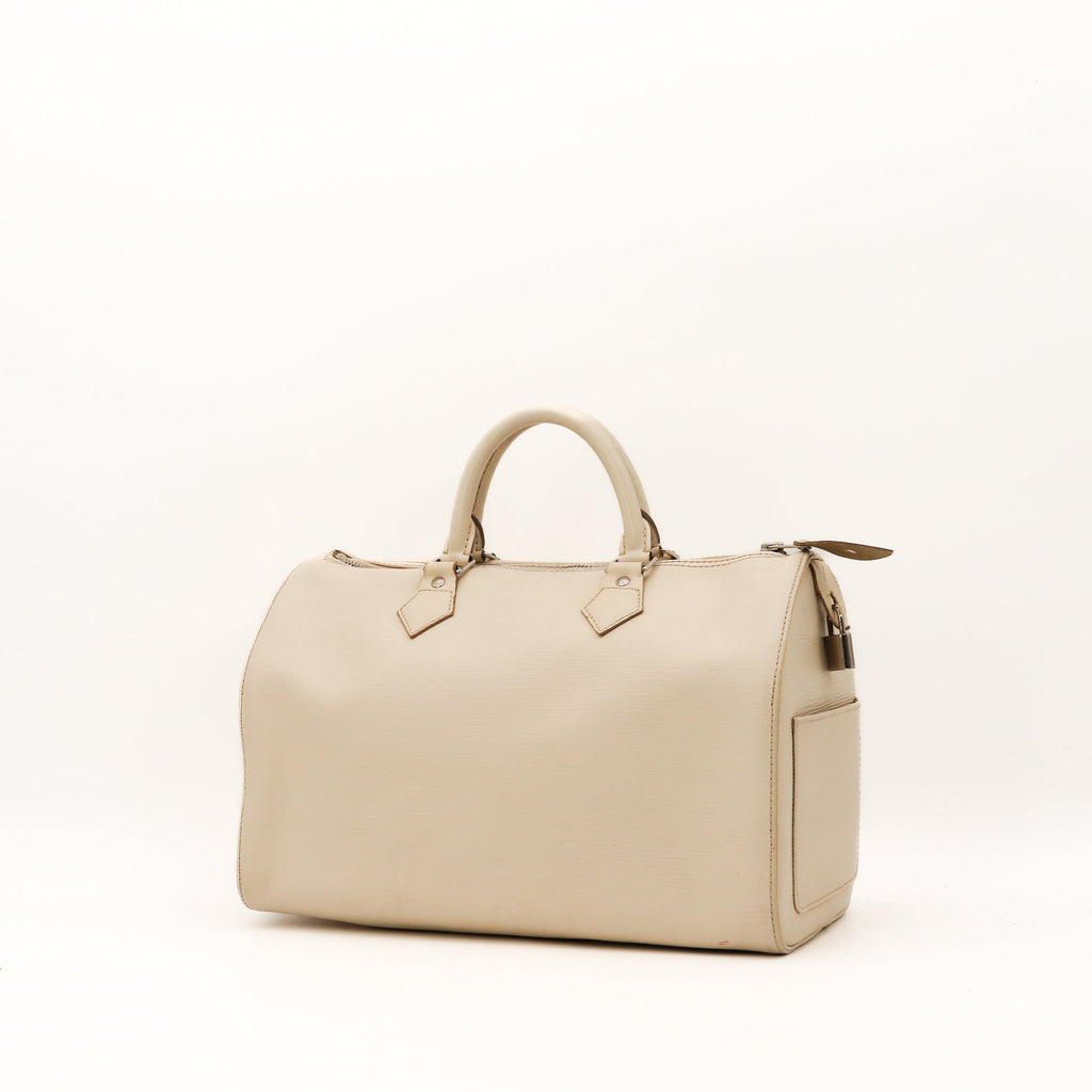 Le Speedy 30 Épi Blanc Louis Vuitton