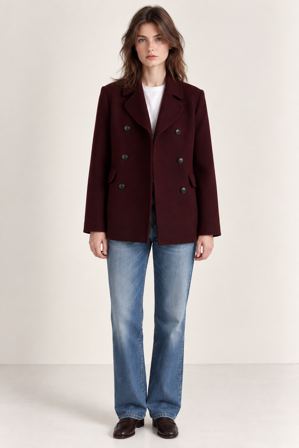 Manteau Manuscrit - Aubergine