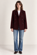 Manteau Manuscrit - Aubergine