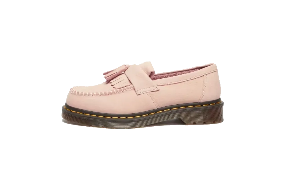 Adrian Nubuck Leather Tassle Loafers Power Pink - Rose