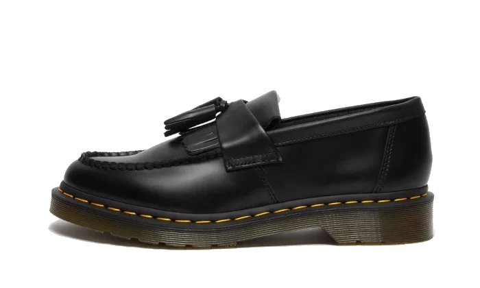Adrian Smooth Leather Tassel Loafer Black - Noir