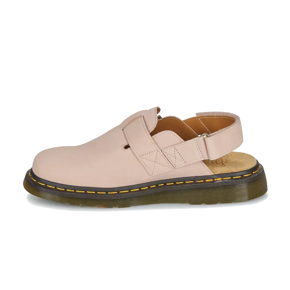 Dr. Martens - Zapatos Jorge II Mule Powder Pink Milled Nubuck - Rosa