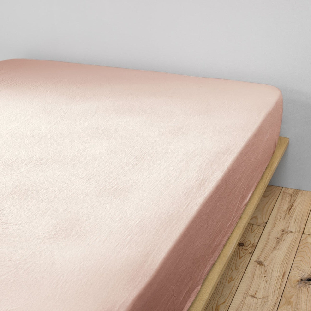Drap Housse - Double Gaze De Coton - Gaia - Guimauve