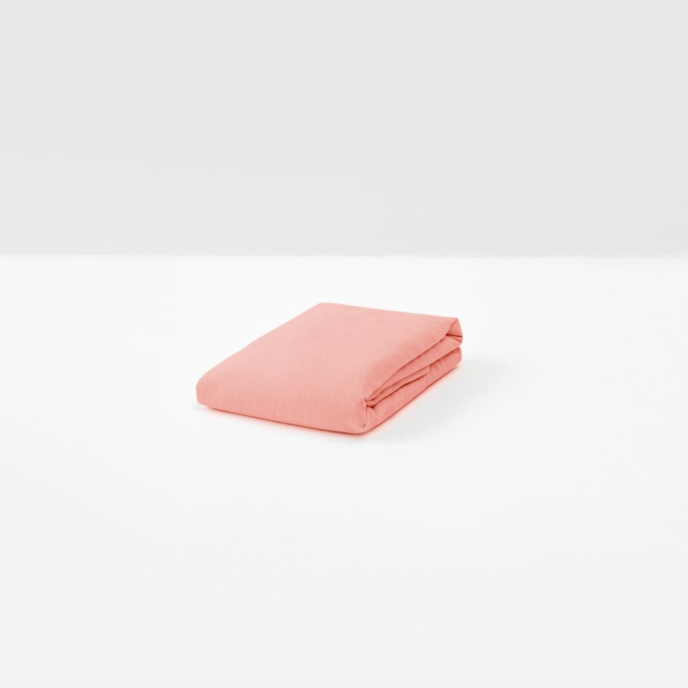 Drap Housse - En Lin Lavé 190G/M² - Vieux Rose