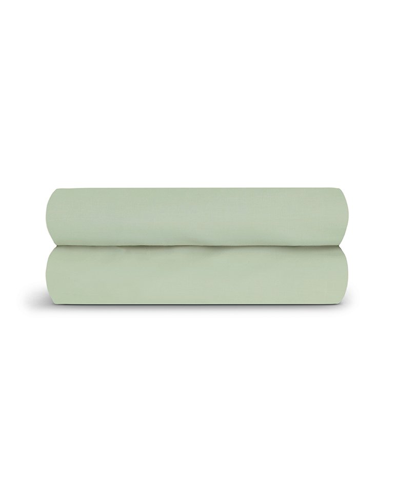 Drap Housse - Percale De Coton - Vert Amande
