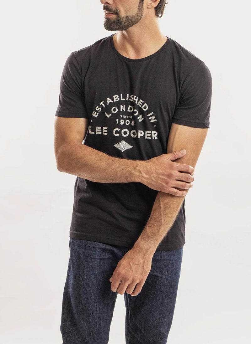 Lee Cooper - T-Shirt Drawn Printed - Noir - Homme