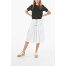 Robe Drawstring Waist Flared Skirt