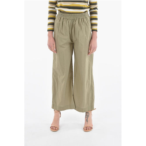 Drawstring Waist Pants Popeline Cotton