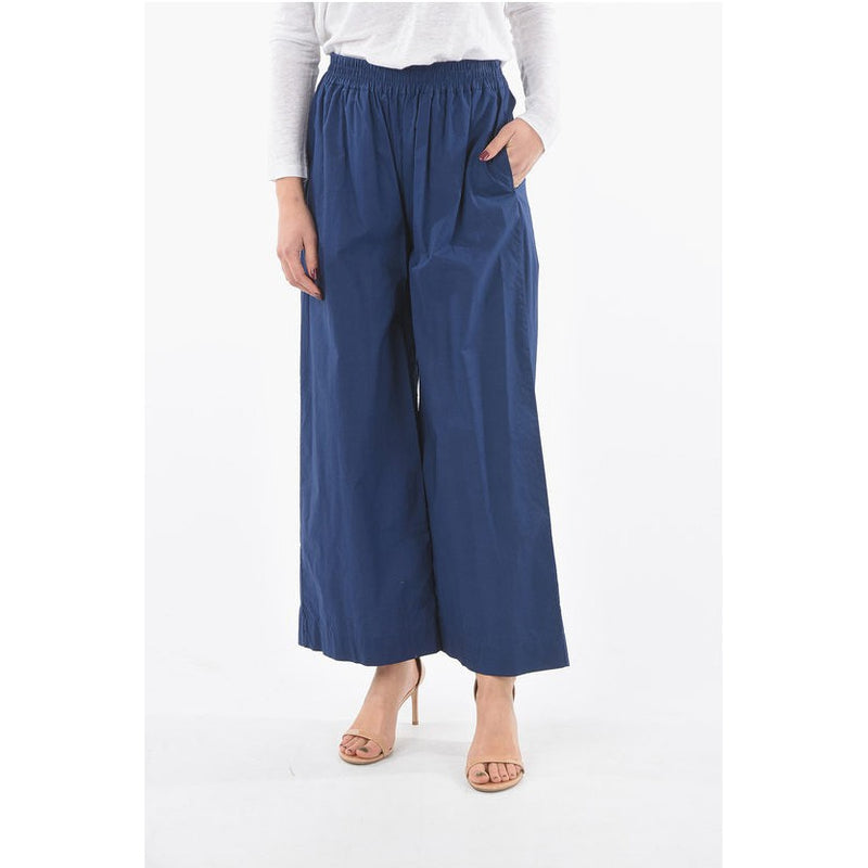 Drawstring Waist Pants Popeline Cotton