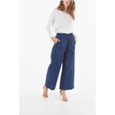 Drawstring Waist Pants Popeline Cotton