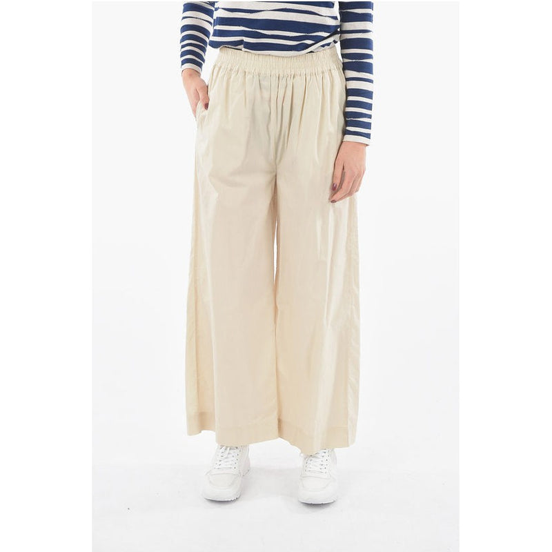 Drawstring Waist Pants Popeline Cotton