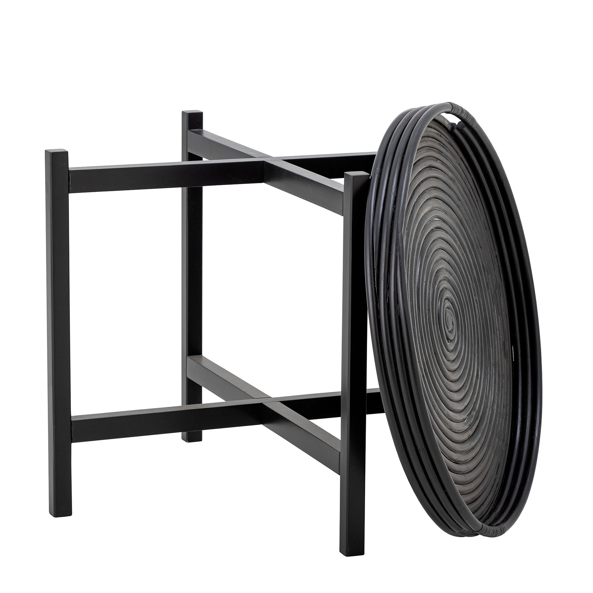 Milli - Tray Table - Black - Rattan