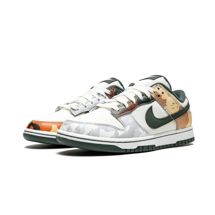 Nike - Dunk Low Se Sail Multi-Camo Sneakers - Multicolor