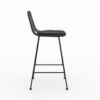 Tamara - Lot De 2 Chaises Pour Îlot Central En Rotin Noir