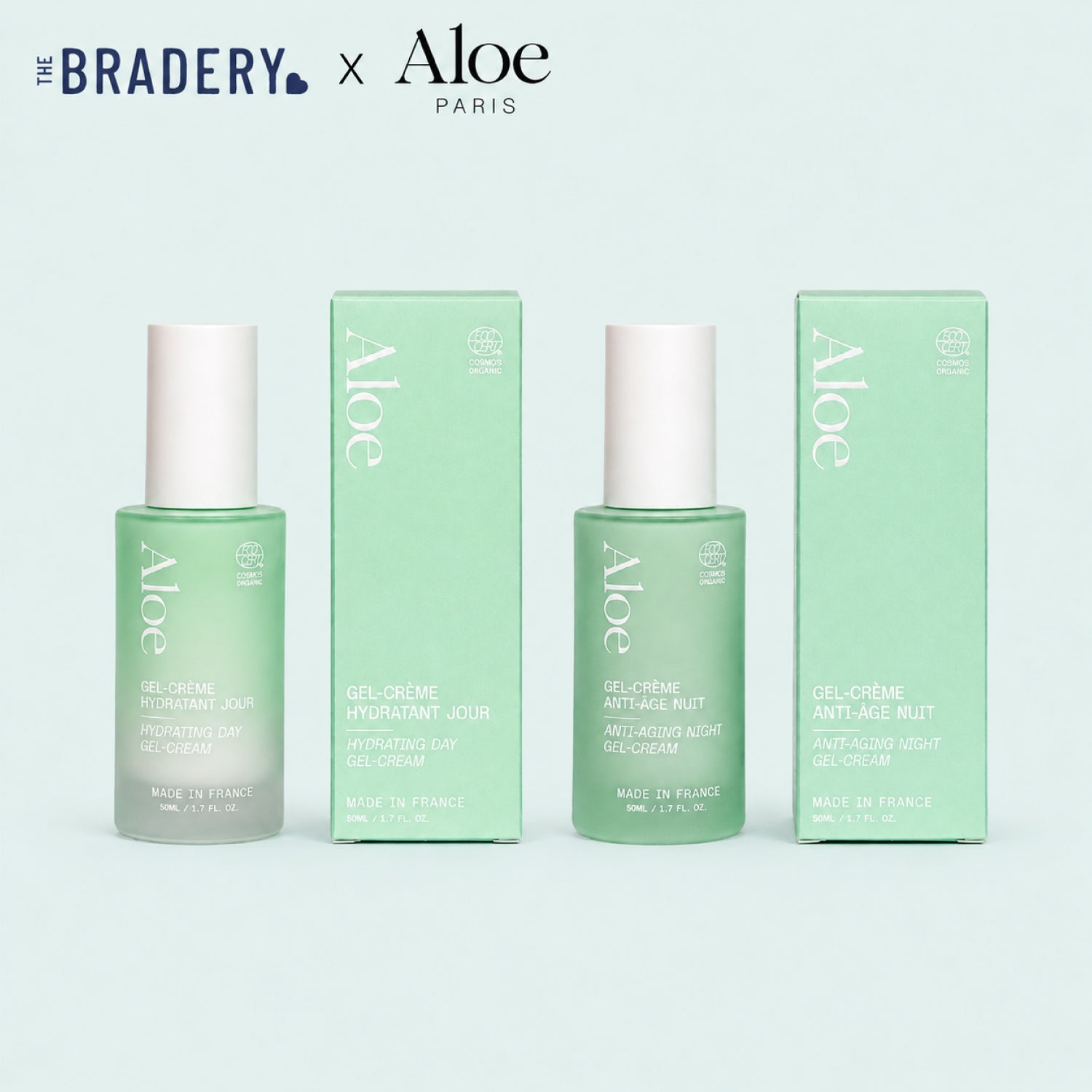 Duo gel crème hydratant jour et gel-crème anti-âge nuit