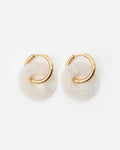 Boucles D'Oreilles Donuts - Irisé Blanc