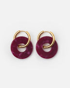 Boucles D'Oreilles Donuts - Cerise