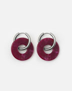 Boucles D'Oreilles Donuts - Cerise