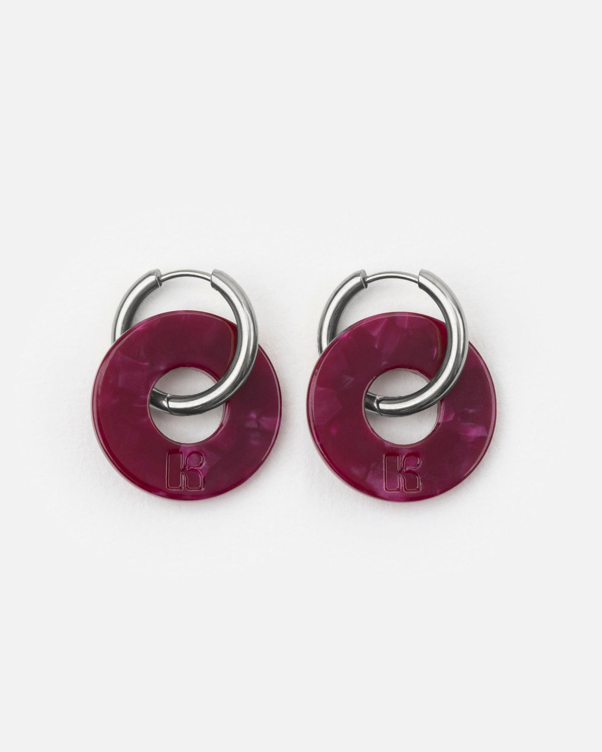 Boucles D'Oreilles Donuts - Cerise