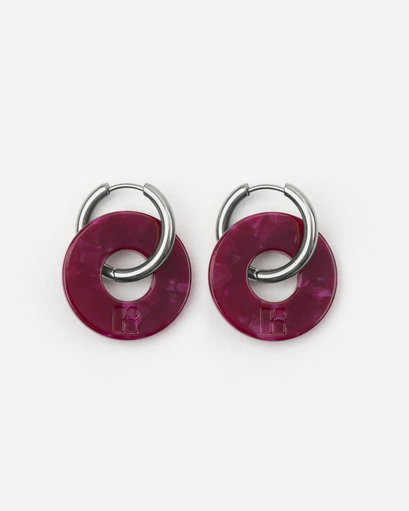 Donut Earrings - Cherry