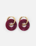Boucles D'Oreilles Donuts - Cerise