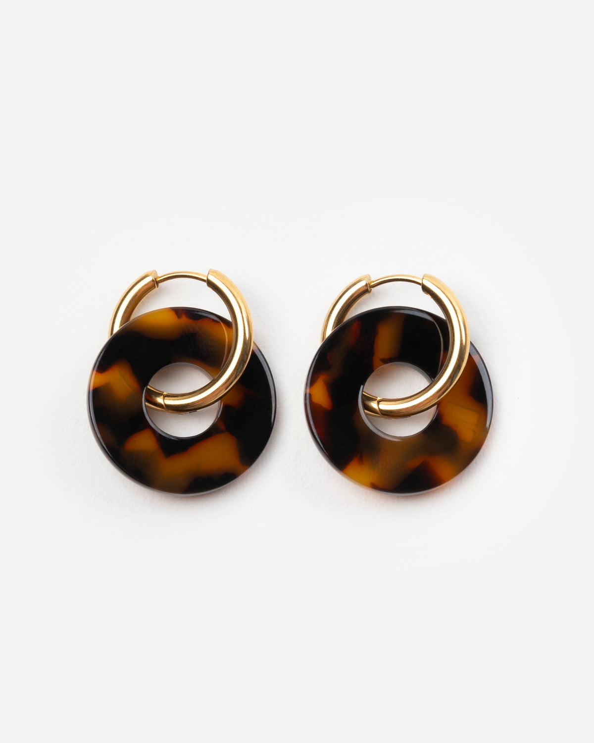 Boucles D'Oreilles Donuts - Écaille