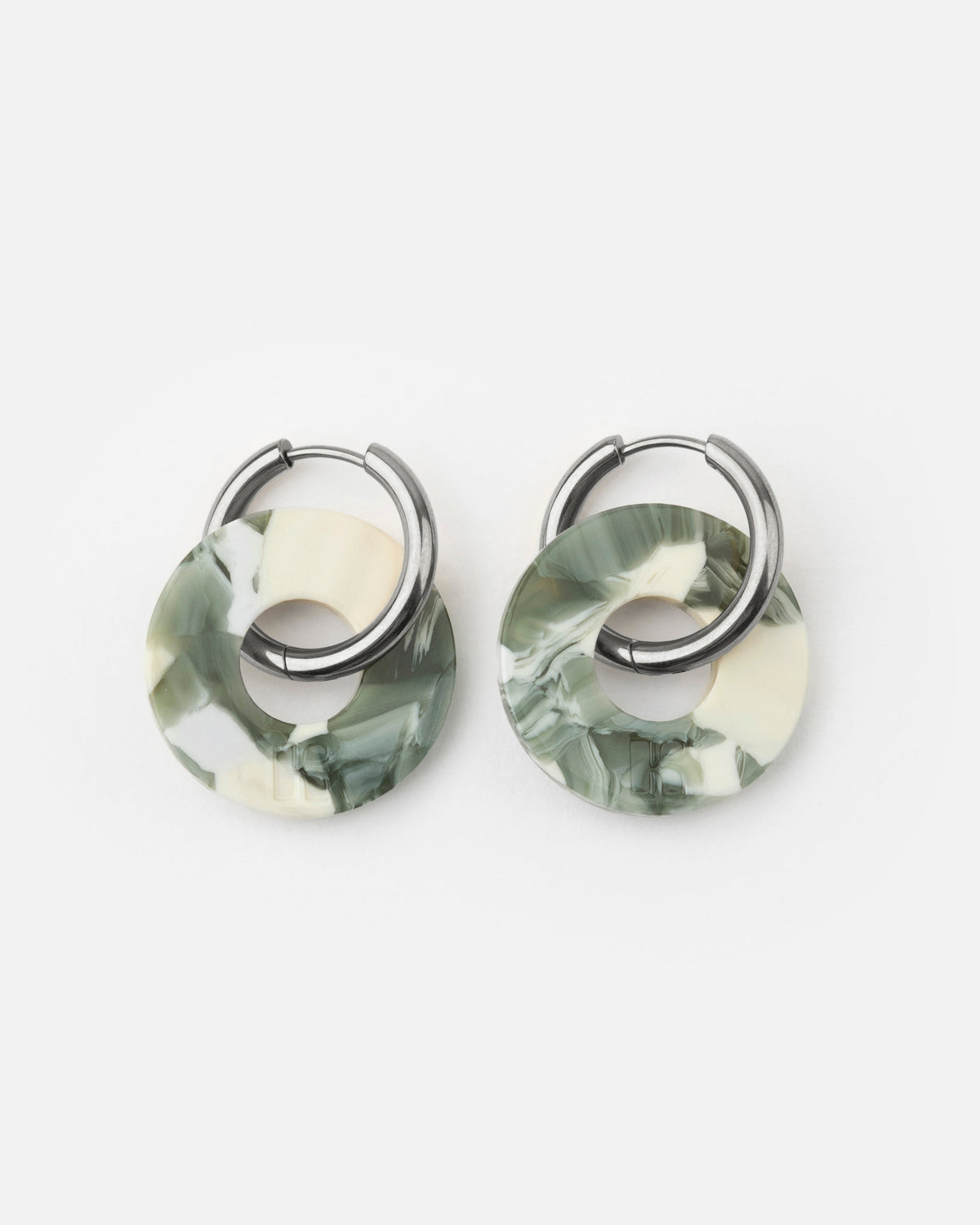 Boucles D'Oreilles Donuts - Marbre