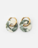 Pendientes Donut - Mármol