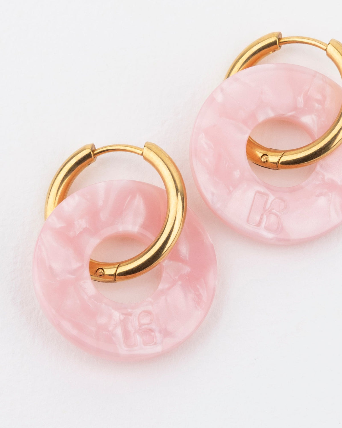 Boucles D'Oreilles Donuts - Rose