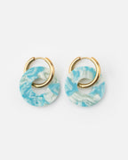 Boucles D'Oreilles Donuts - Turquoise