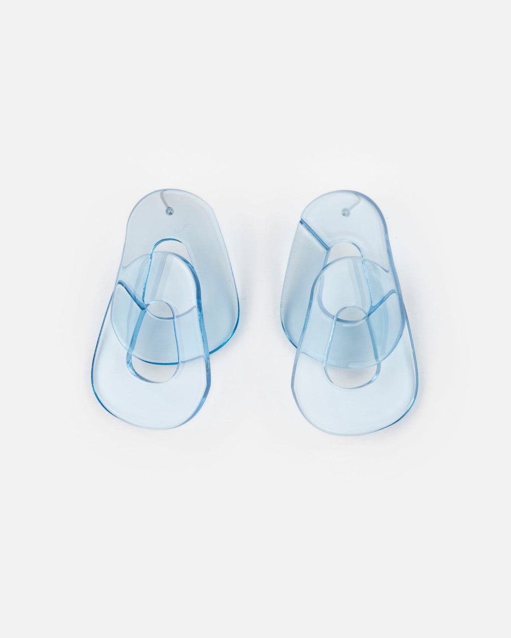 Boucles D'Oreilles Maillon - Bleu