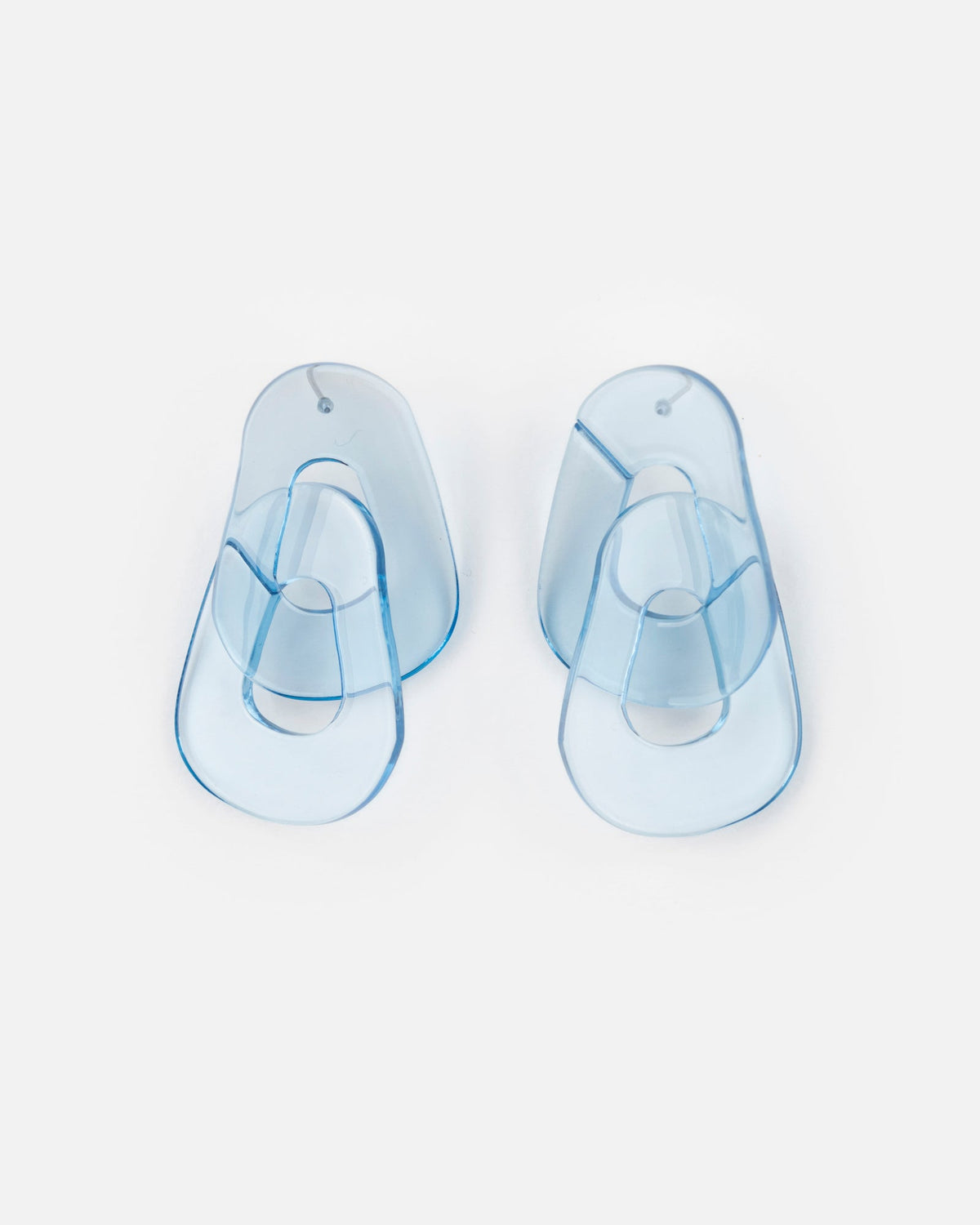 Boucles D'Oreilles Maillon - Bleu