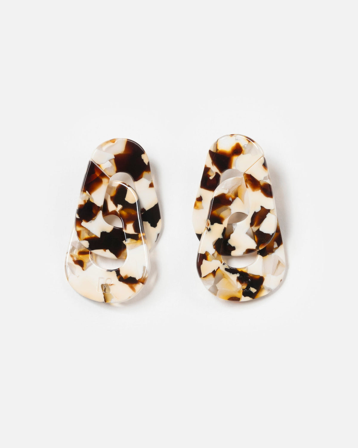 Orecchini Maillon - Latte